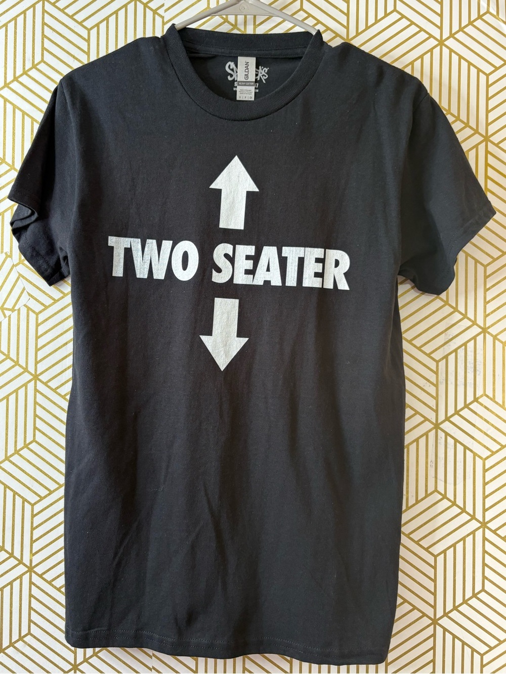 Spencer Black 2 seater Graphic Crewneck T‑Shirt Small - Picture 2 of 6